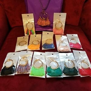 *4/$15* NWT French Hook hoop style Fringe Earrings